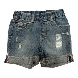 NWT GAP Baby Girls Denim Shorts Sz 6-12M  Medium Wash #574790